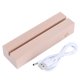 thumbnail image 4 of Rectángulo de madera LED Base Touch 400mAh Base de luz LED recargable USB (C) Kuymtek Para estrenar, 4 of 8