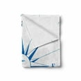thumbnail image 2 of Compass Soft Flannel Fleece Throw Blanket, Royal Blue Windrose with an Anchor in the Middle Discovery the Sea Sailing, Cozy Plush for Indoor and Outdoor Use, 60" x 80", Royal Blue, by Ambesonne, 2 of 6
