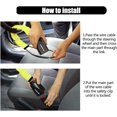 thumbnail image 6 of KAYCENTOP Car Steering Wheel Lock, Seat Belt Lock, Anti-Theft Device, Max 17 Inch Length, Small and Light-Weight, Multi-Functional, Fit Most Vehicle, SUV, Golf Cart Security (Yellow), 6 of 13