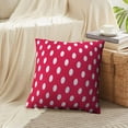 thumbnail image 4 of LALILO Throw Pillow Covers Pink And White Polka Dots Material Cushion Cover 18" x 18", 2 Pack, 4 of 6