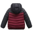thumbnail image 4 of Ruyang Teen Boys Winter Quilted Puffer Jacket Girls Padded Warm Coat Mock Neck Zip Up Lightweight Hooded Down Outerwear, 4 of 8