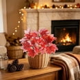 thumbnail image 5 of Gqtwoy Thanksgiving Simulated Maple Leaf Flower Arrangement, Artificial Leaves Bouquet, Home Decoration for Halloween and Autumn, Realistic Fall Decor, Perfect for Indoor and Outdoor Use, 5 of 6