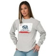 thumbnail image 4 of State of California Distressed Flag Long Sleeve TShirt Men Women Brisco Brands X, 4 of 6
