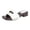 White, variant on Womens Slip on Walking Slippers Square Toe Cork Footbed Falt Sandals Summer Indoor Trendy Shoes Low Heel Dressy Slides Black Size 8