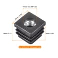 thumbnail image 2 of Unique Bargains 16 Pcs Insert de Roulette 0.78'x0.78 Pieds avec Filetage, Filetage Carré M8 pour Meubles, 2 of 6