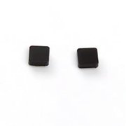 HOOUN Men Women Magnetic Fashion Black Stud Earrings Ear Plugs Non-Piercing Clip On-2