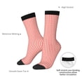 thumbnail image 4 of Bingfone Compression Socks for Women and Men Long Socks for Running Athletic Cycling Nurse- Houndstooth With Red And White, 4 of 6