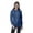 Blue, variant on Moomaya Womens Zip Up Hoodie Full Sleeves Top w/ Pockets Casual Hoodies