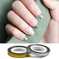 thumbnail image 3 of Lubelski 10Pcs Nail Sticker Exquisite DIY Lightweight Nail Striping Tape Sticker for Women, 3 of 7