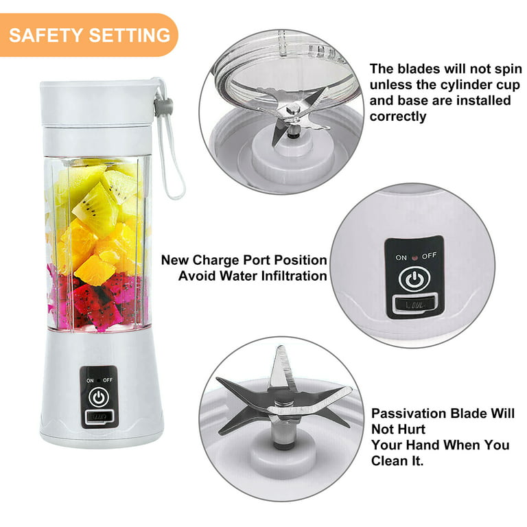HOT Portable Electric Juicer USB Rechargeable Handheld Smoothie Blender  Fruit Mixers Milkshake Maker Machine Food Grade Material - AliExpress