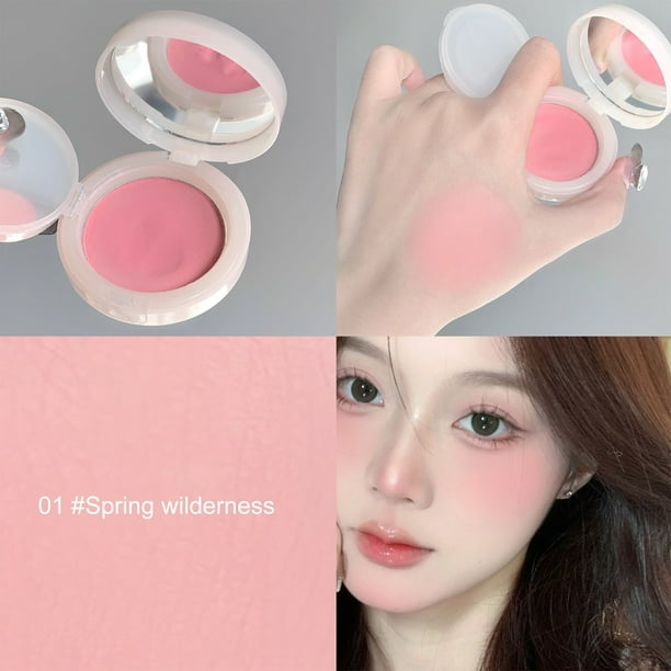 Pisexur Belleza Maquillaje Gege Bear Sweet Colorful Cushion Powder Blusher Matte Fine Natural Mashed Potato 5gpara mujeres y hombres