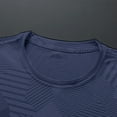thumbnail image 6 of Akiihool Heavy Oversized T Shirt Men Mens Casual Basic T Shirt Slim Fit Pullover Lightweight Short Sleeve Tops(Dark Blue,3XL), 6 of 7