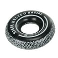 thumbnail image 2 of SunSplash Vinyl Radial Tire Inflatable Tube Pool Float, Black, 2 of 7