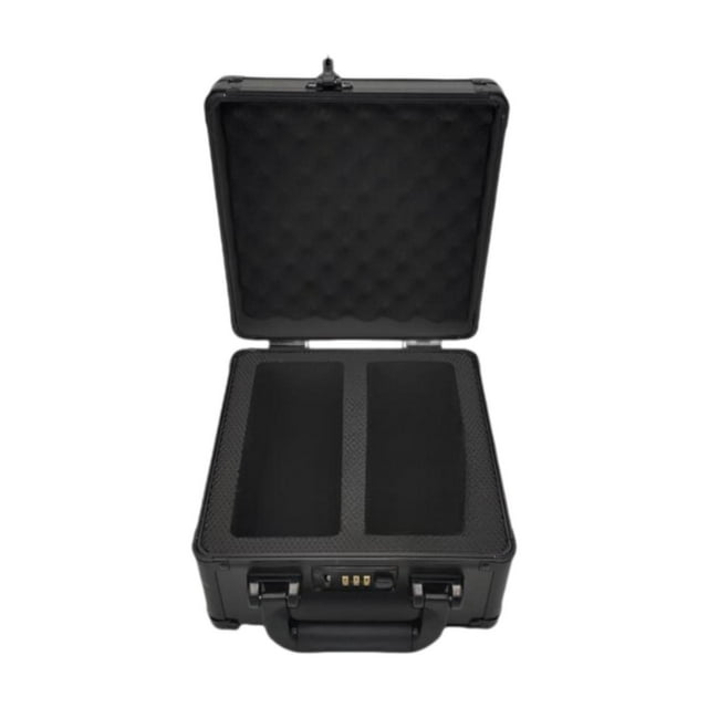 Caja de almacenamiento de tarjetas graduadas con cerraduras de combinación, fácil de transportar, portátil, estuche para tarjetas deportivas, estuche 2 ranuras