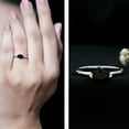 thumbnail image 3 of Rosec Jewels Marquise Black Onyx Promise Ring - East West Ring for Women - AAA Quality Certified - Ready to Gift, 10K White Gold, US 10.50, 3 of 9