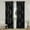 black, variant on Blackout Curtains - Wave Print, Thermal Insulated, Noise Reducing, Privacy Drapes for Bedroom & Living Room