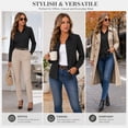 thumbnail image 7 of Womens Button Down Shirts Lapel Long Sleeve Blouses Business Work Shirt Dressy Casual Collared Tops, 7 of 7