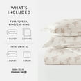 thumbnail image 3 of Duvet Cover Set - Ultra Soft & Breathable - Floral Rose Apricot for Full/Size Bedding by Comfort Canopy, 3 of 15