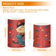 thumbnail image 3 of WOBOGO Size Combo Candle Flickering Flameless with Remote Control and Timer for Romantic Atmosphere Illustration Of Fortune Cats with Blue Snowflakes, 3 of 7