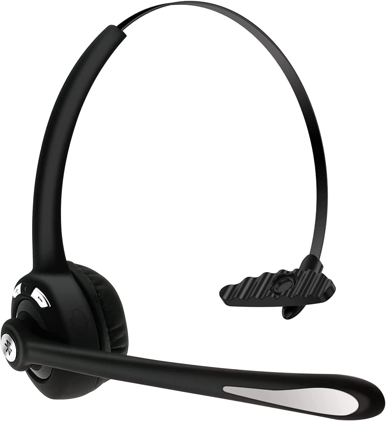 Bluetooth Headset Mit 20 Std. Sprechzeit – Dual Mic, ENC & Bequemem Ohrclip | Für Büro, Auto & Unterwegs