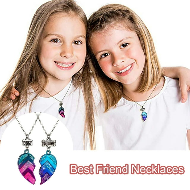 Fiudx Pulseras de Amistad, Elegante Conjunto de Medio Corazón de Aleación, Dúo de Regalo Creativo, Perfecto para Conmemoraciones de Viajes, Celebraciones de Mejores Amigos, Sorpresas de Cumpleaños, a