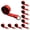 Red, variant on Mega Cargo Control 2" x 10' O Ring Lasso Straps - Heavy Duty Wheel Lift Towing Straps for Auto Hauling, Car Carriers, Flatbeds, Wrecker (Black, 2 Pack)