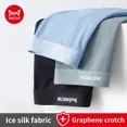 thumbnail image 1 of MiiOW, 3 uds., Boxershorts finos de seda helada para verano para hombre, ropa interior antibacteriana de grafeno para hombre, bragas transpirables y frescas para hombre, Boxershorts, 1 of 5