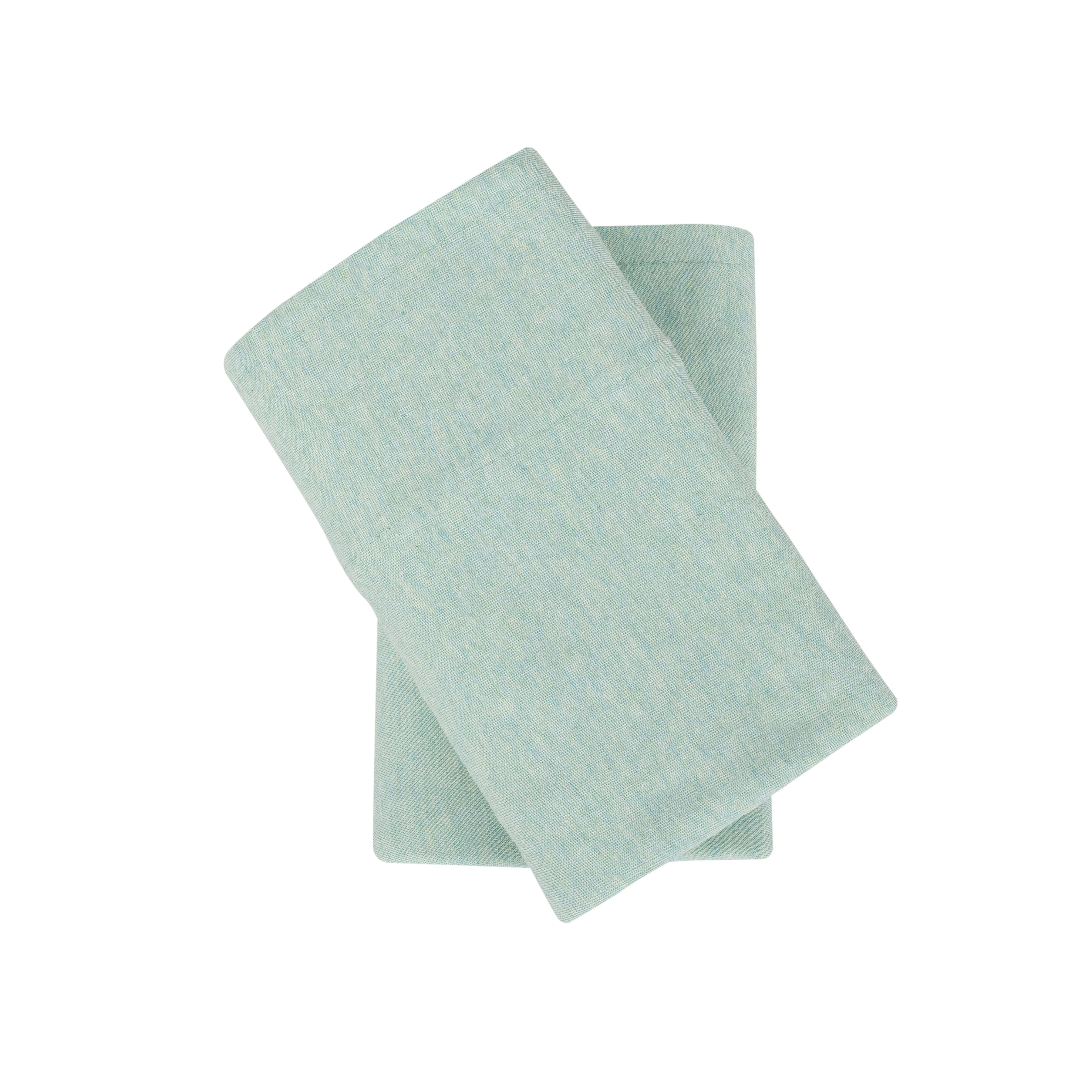Mainstays Set of 2 Jersey Standard/Queen Pillowcases Classic Mint