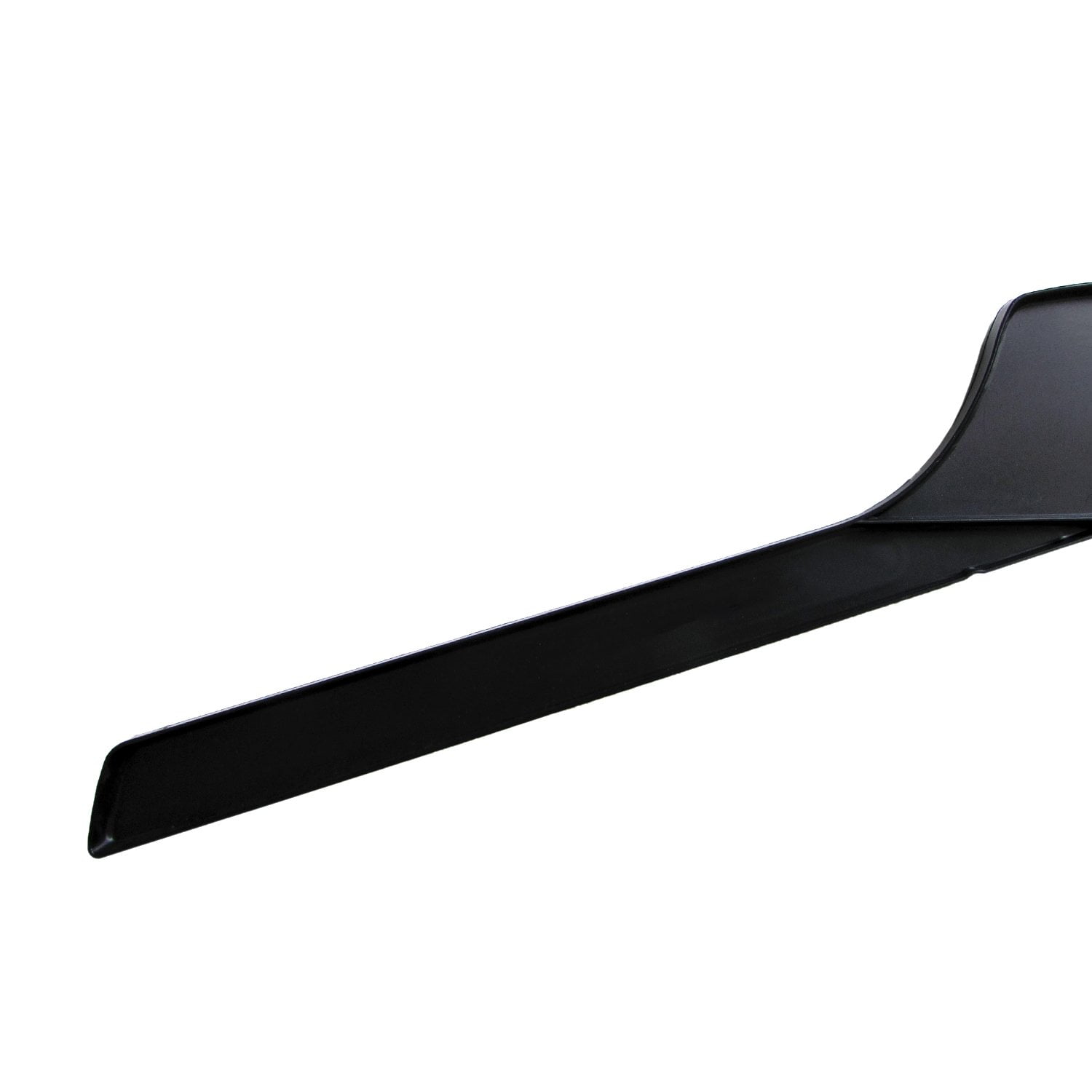Hanger Central Recycled Heavy Duty Plastic Hangers, Long Polished Metal Swivel Hooks, 15 Inch, 100 Pack, Black