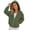 26#Army Green, variant on Girls Zip Up Hoodie Fashion Oversized Casual Cute Comfy Long Sleeve Sweatshirt Jacket with Pockets 4-14 Years