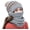 Gray, variant on Cheers.US 3Pcs/Set Warm Thick Knitted Beanie Hat Scarf and Mask Set Slouchy Snow Knit Cap Infinity Scarves for Women