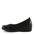 thumbnail image 4 of Flexus MACADI Women’s Wedge Loafer – Slip-On Work Shoe with Removable Insole, Faux Patent and Microsuede Upper – Lightweight Comfort Heel, 4 of 9