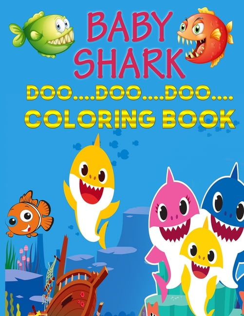 Baby Shark Doo Doo Coloring Book : Life under the sea ocean kids
