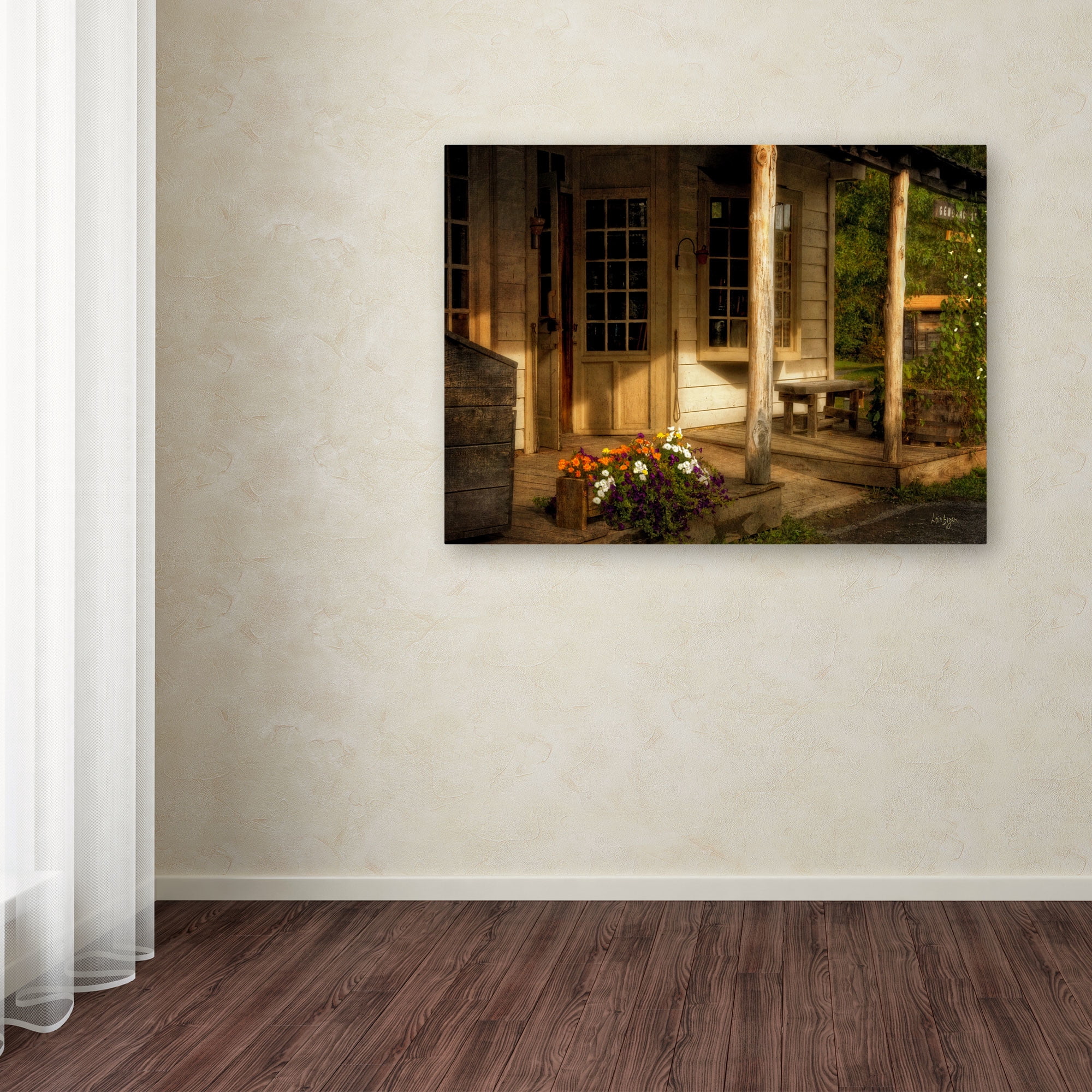 Trademark Fine Art "The Old General Store" Canvas Art by Lois Bryan