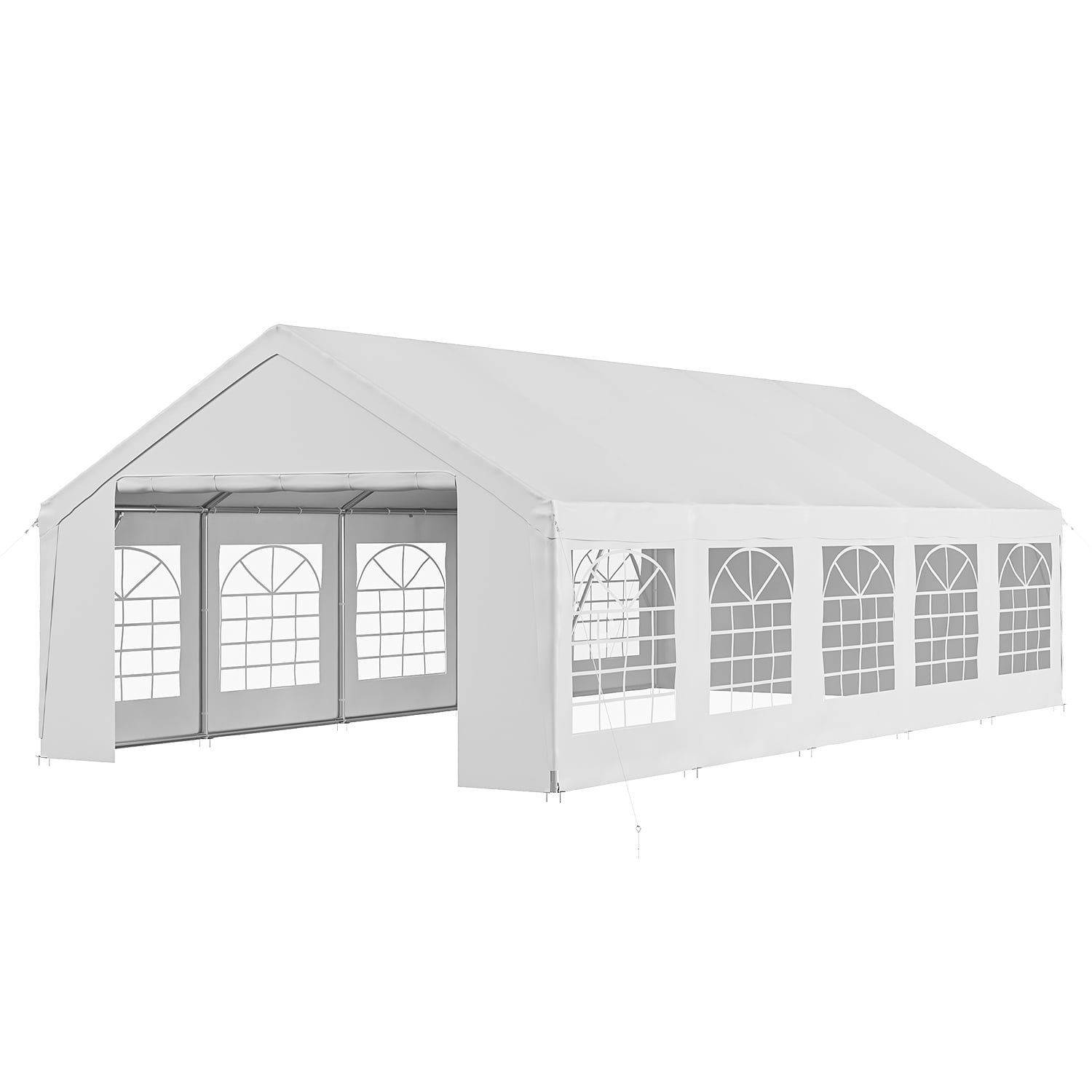 Dateyes 32x16 FT Heavy Duty Party Tent with Removable Sidewalls , 512 sq.ft Covered Waterproof Event Canopy for Outdoor Gatherings, Wedding, BBQ, Birthday, Commercial Event