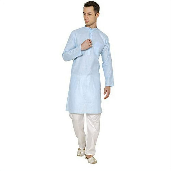 Royal Kurta Men's Cotton Linen Kurta Pyjama