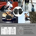 thumbnail image 6 of YHT Workout Gloves for Men and Women, Fingerless Weight Lifting Gloves for Exercise, Lightweight Breathable Gym Gloves for Weightlifting, Fitness, Training, Climbing, Rowing and Pull ups, 6 of 8