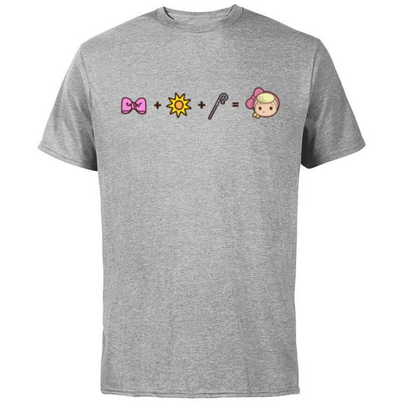 Disney and Pixar’s Toy Story Bo Peep Emoji Code Formula - Short Sleeve Cotton T-Shirt for Adults - Customized-Athletic Heather