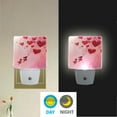 thumbnail image 2 of WOBOGO Release Red Heart Balloon LED Night Light 2 Pcs Set 0.5 Watt Wall Plug in Dusk to Dawn Automatic Switch Soft White Light, 2 of 7