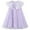 Purple, variant on Daznico Girls Summer Dresses Elegant Mesh Design Casual Comfortable Daily Wear Flowy Kids Dress,10-11 Years