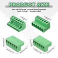 thumbnail image 2 of 5PCS 6-Pin PCB Mount Screw Terminal Block Connector 5.08mm/0.2inch Pitch, 2 of 5