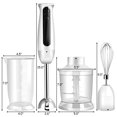 thumbnail image 2 of Costway 600W 4 in 1 2 Speed Electric Immersion Hand Blender Set w/ Accessories, 2 of 10