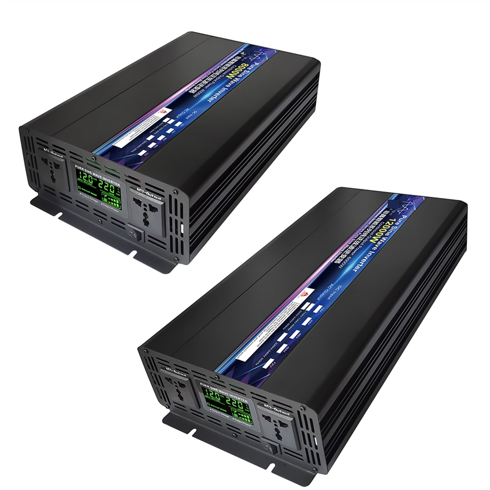 Inverter 12V 24V 48V To AC 8000W 10000W 12000W Pure Sine Wave Solar Remote Control Switching Power Supply Inverter Inverter ,Portable Design