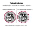 thumbnail image 2 of ruzhgo Mechanical Kitchen Timer Stainless Steel Kitchen Timer Stainless Steel Timer, 2 of 6