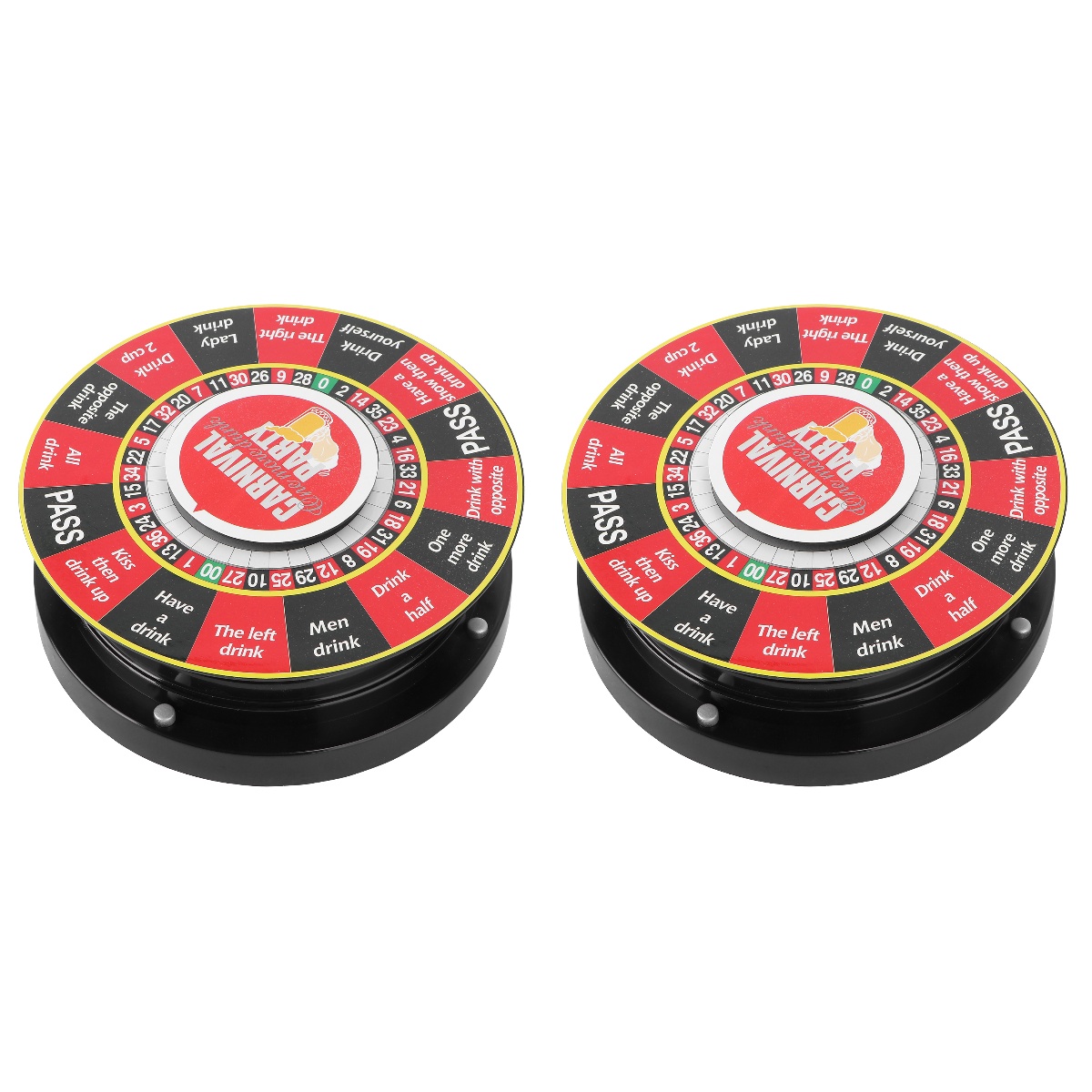 Frcolor Drinking Roulette Shot Wheel Glass Pointer Rotating Pointer