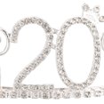 thumbnail image 3 of unbranded Tiara Plateada Con Pedrería Ideal Para De En Celebraciones, 3 of 8