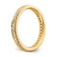 thumbnail image 4 of 14K Yellow Gold Ring Band Eternity Diamond Round Polished 1 2 CT Vintage , Size 7, 4 of 4