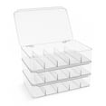 thumbnail image 5 of Sorbus 3-Pack Stackable Sunglasses Organizer with 5-Section Clear Plastic Eyeglass Storage, 5 of 7