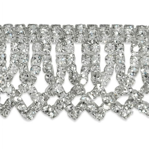 Expo Int'l Rhinestone Fringe Trim by the yard (Sold by the Yard)
