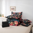 thumbnail image 6 of Manfei Retro Rustic Flower 7-Piece Twin Bedding Sets,Natural Plant Bedding Comforter Set,Pink Beige Floral Sheet Sets For Girls Kids,Super Cozy Room Decor Reversible, 6 of 8